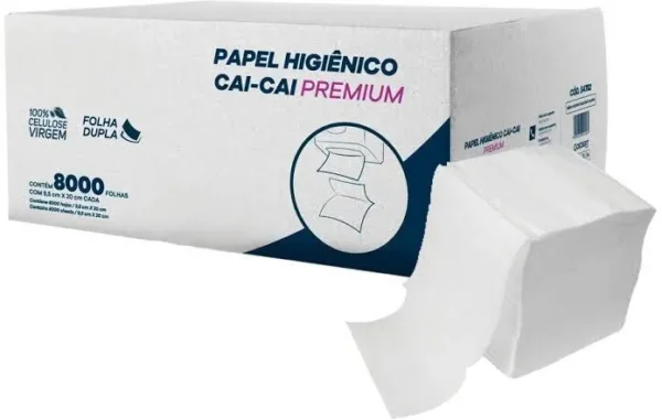 Papel higiênico cai cai